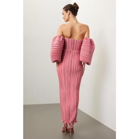 L'IDÉE Pink Sirene Dress Size 4 with Zipper Separation - Picture 3 of 8